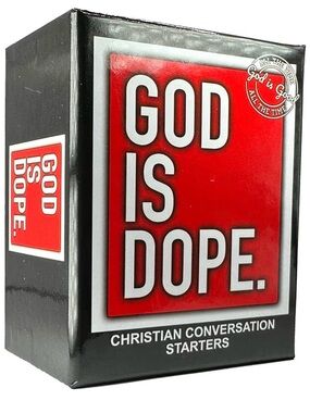 Ice God Is Dope Card Deck - Red and Black